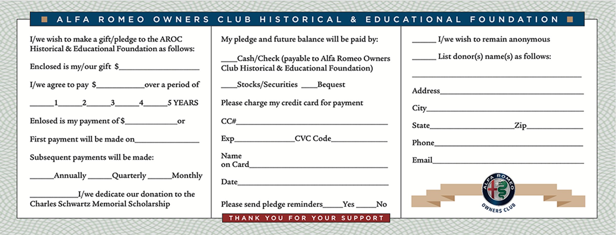 AROC H & E Fndn Pledge Card graphic v2